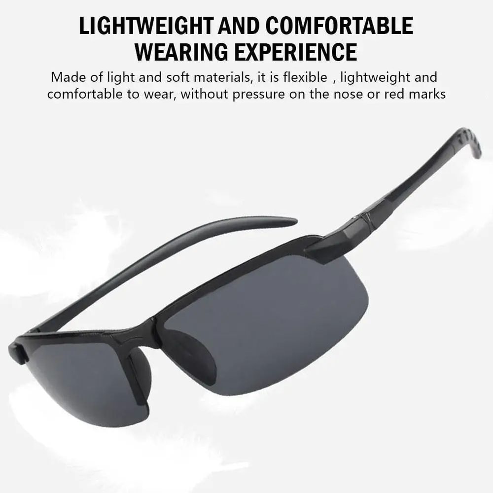UltraLight Night Driving Glasses With Night Vision Glasses Yellow Lens Metal Frame AntiGlare Comfor 5