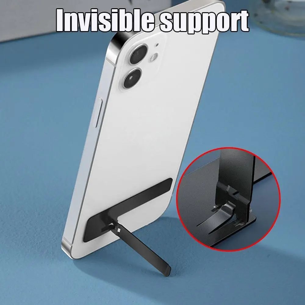 UltraLight Adjustable Phone Kickstand Foldable Phone Stand Stainless Steel Bracket 0