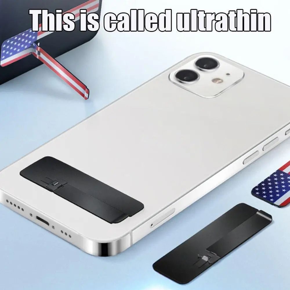 UltraLight Adjustable Phone Kickstand Foldable Phone Stand Stainless Steel Bracket 1