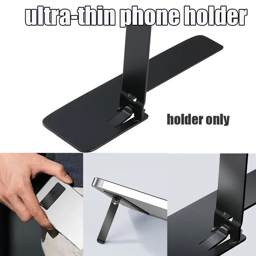UltraLight Adjustable Phone Kickstand Foldable Phone Stand Stainless Steel Bracket 3