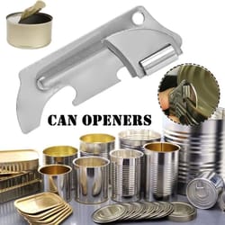 portable can opener folding stainless steel camping tool