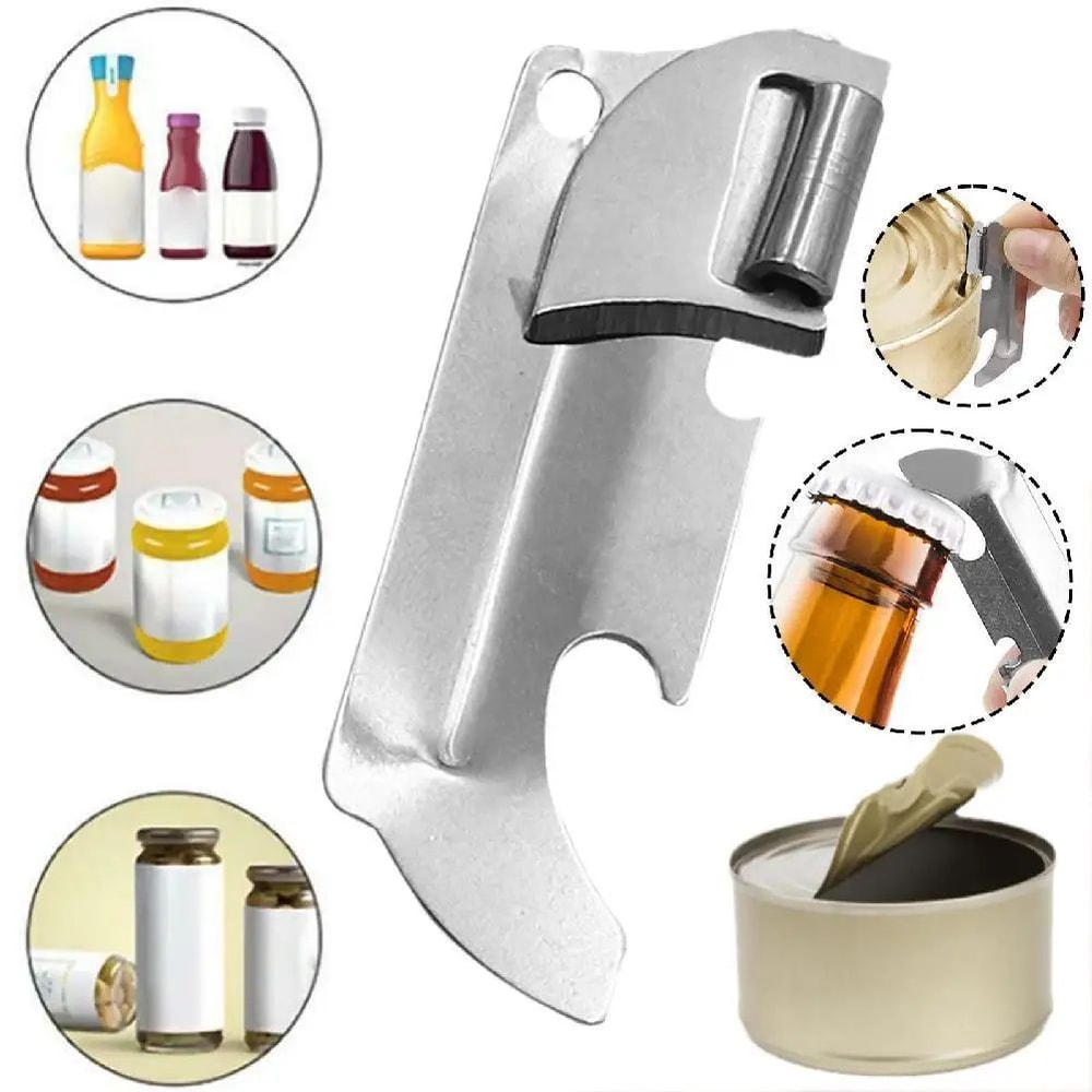 Portable Can Opener Folding Stainless Steel Camping Tool 2