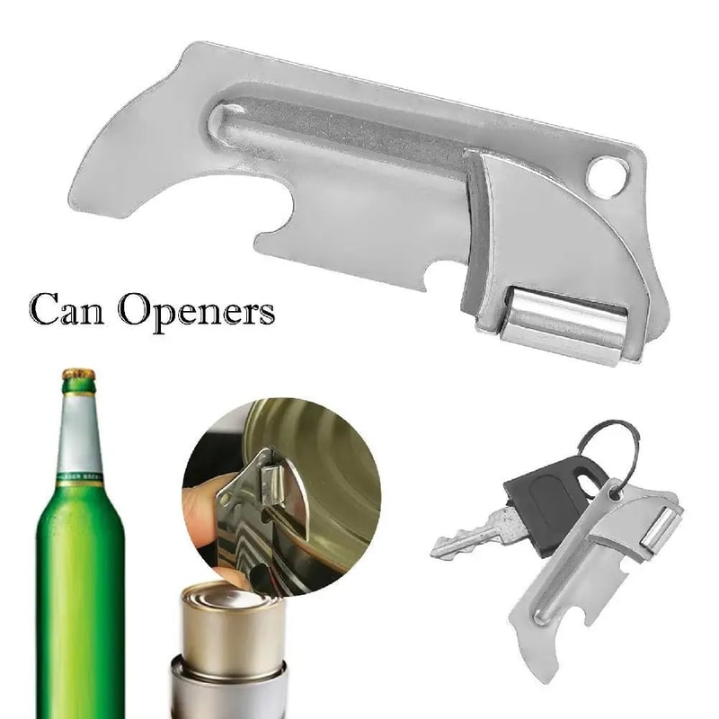 Portable Can Opener Folding Stainless Steel Camping Tool 3