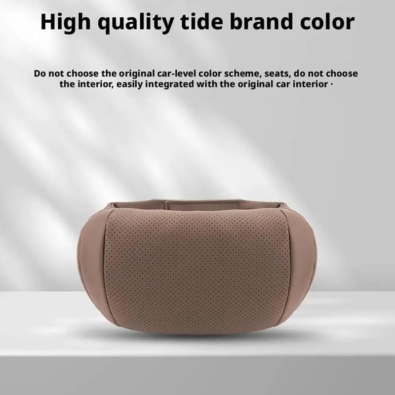 Ergonomic Memory Foam Car Headrest Pillow For Neck Support Breathable EasyInstall MultiColor 3