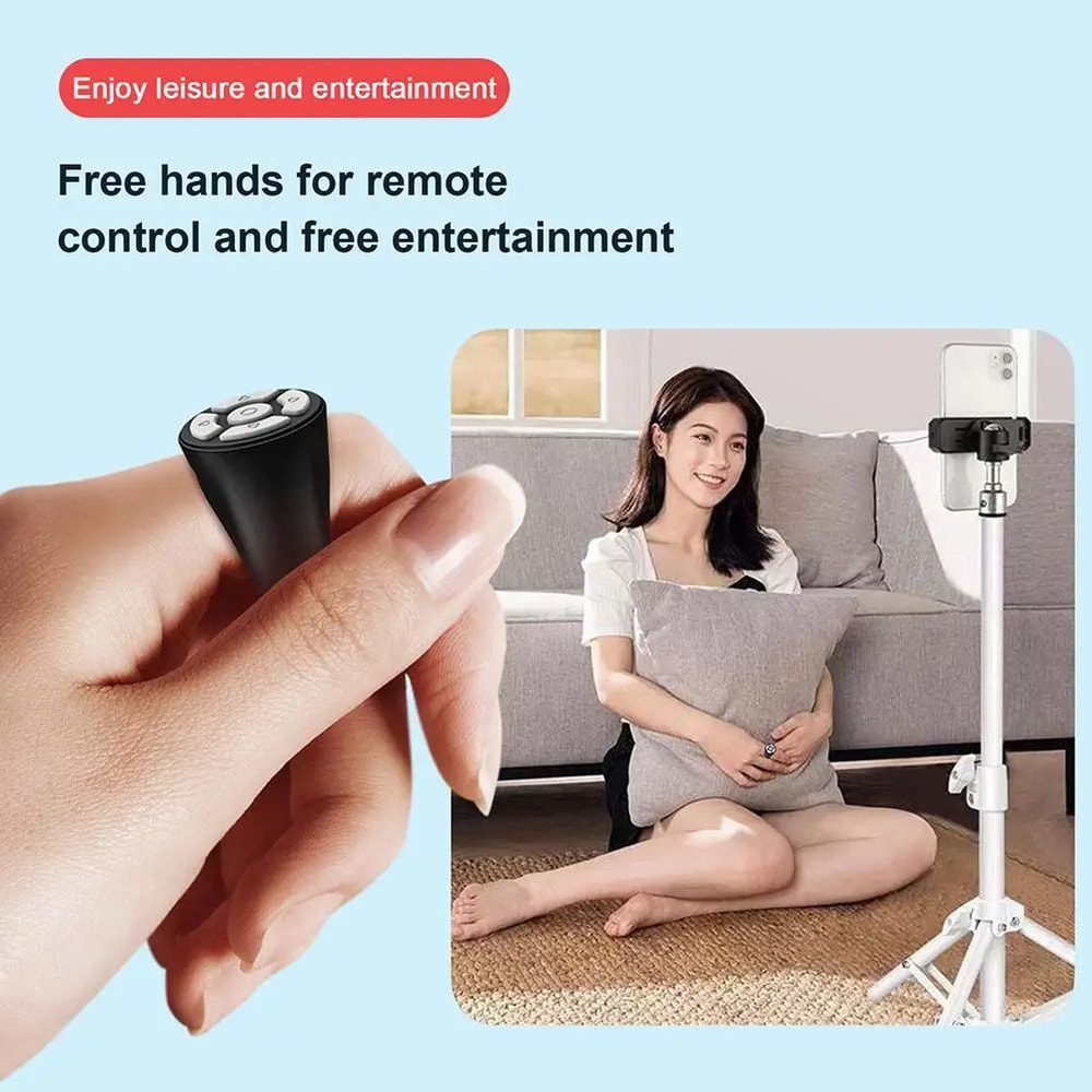 Bluetooth Ring Remote For Phone Tablet Page Turner Camera Shutter Controller 1