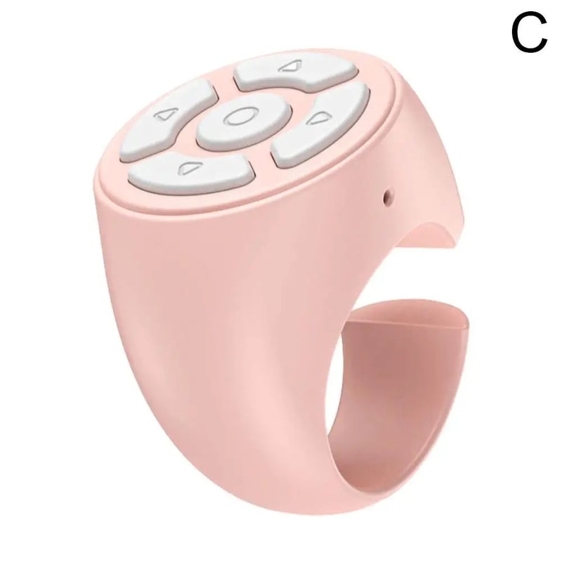 Bluetooth Ring Remote For Phone Tablet Page Turner Camera Shutter Controller 7