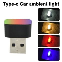 mini usb car ambient light night lamp for car interior atmosphere