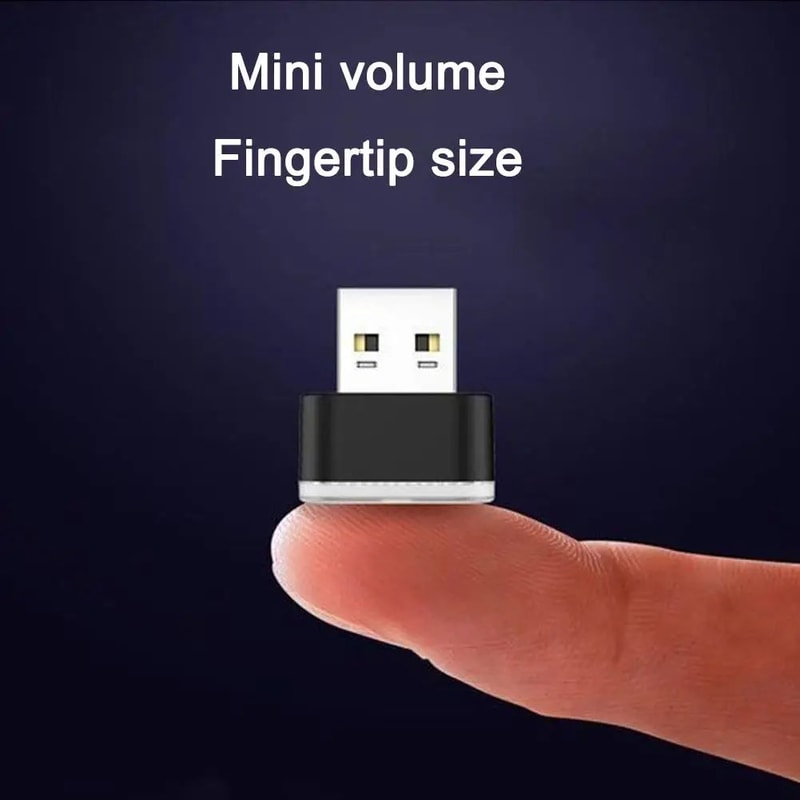 Mini USB Car Ambient Light Night Lamp For Car Interior Atmosphere 3