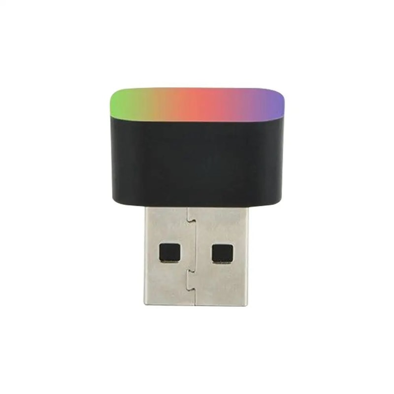 Mini USB Car Ambient Light Night Lamp For Car Interior Atmosphere 7