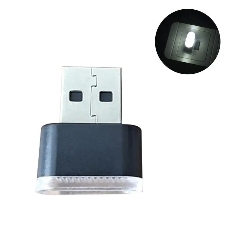 Mini USB Car Ambient Light Night Lamp For Car Interior Atmosphere 8