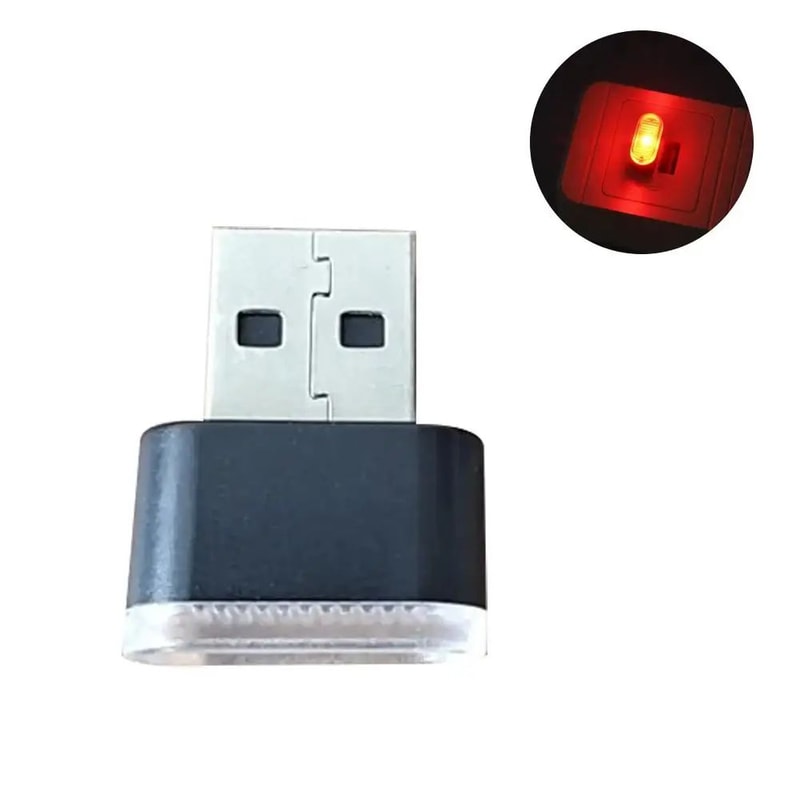 Mini USB Car Ambient Light Night Lamp For Car Interior Atmosphere 10