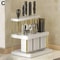 Cutlery Organizer Desktop Utensil Holder With Drainage LargeCapacity Silverware Drying Rack 8