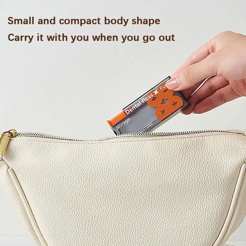 Refillable PopUp Dental Floss Dispenser Portable Floss Storage Box For Clean OntheGo Smiles 5