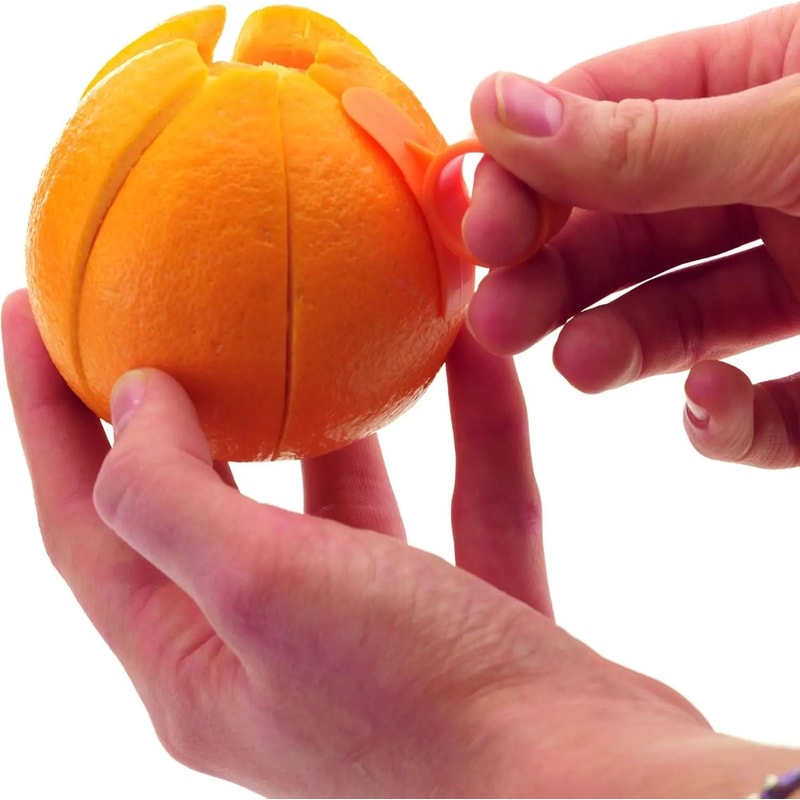 QuickSlice Citrus Peeler Set 35pcs Orange Peeler Tool Peel Remover For Easy Clean Snacks 4