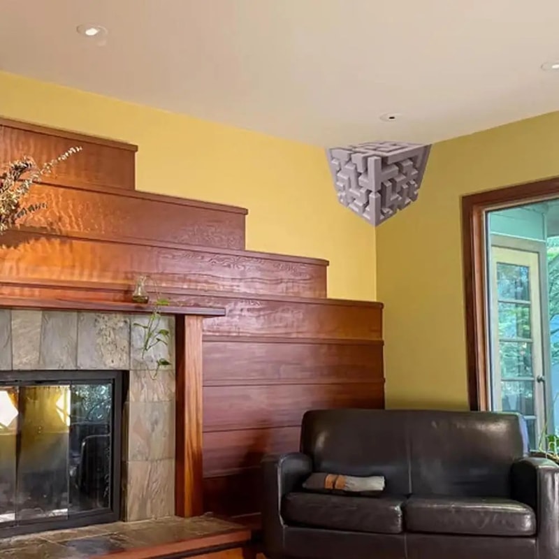 Impossible Corner 3D Optical Illusion Corner Wall Decal Peel And Stick Wall Art 2