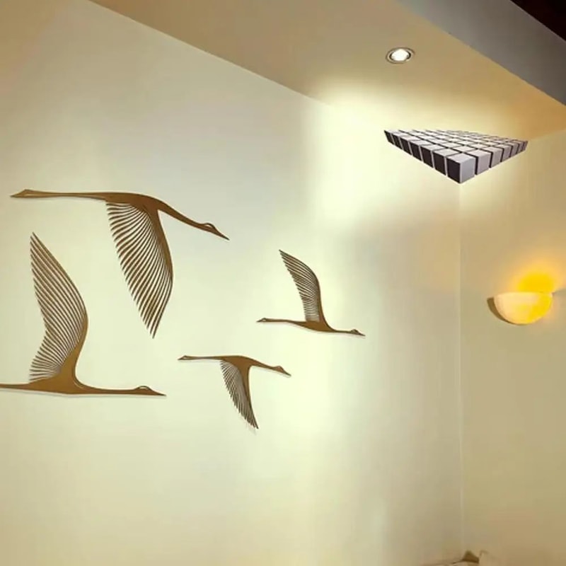 Impossible Corner 3D Optical Illusion Corner Wall Decal Peel And Stick Wall Art 4