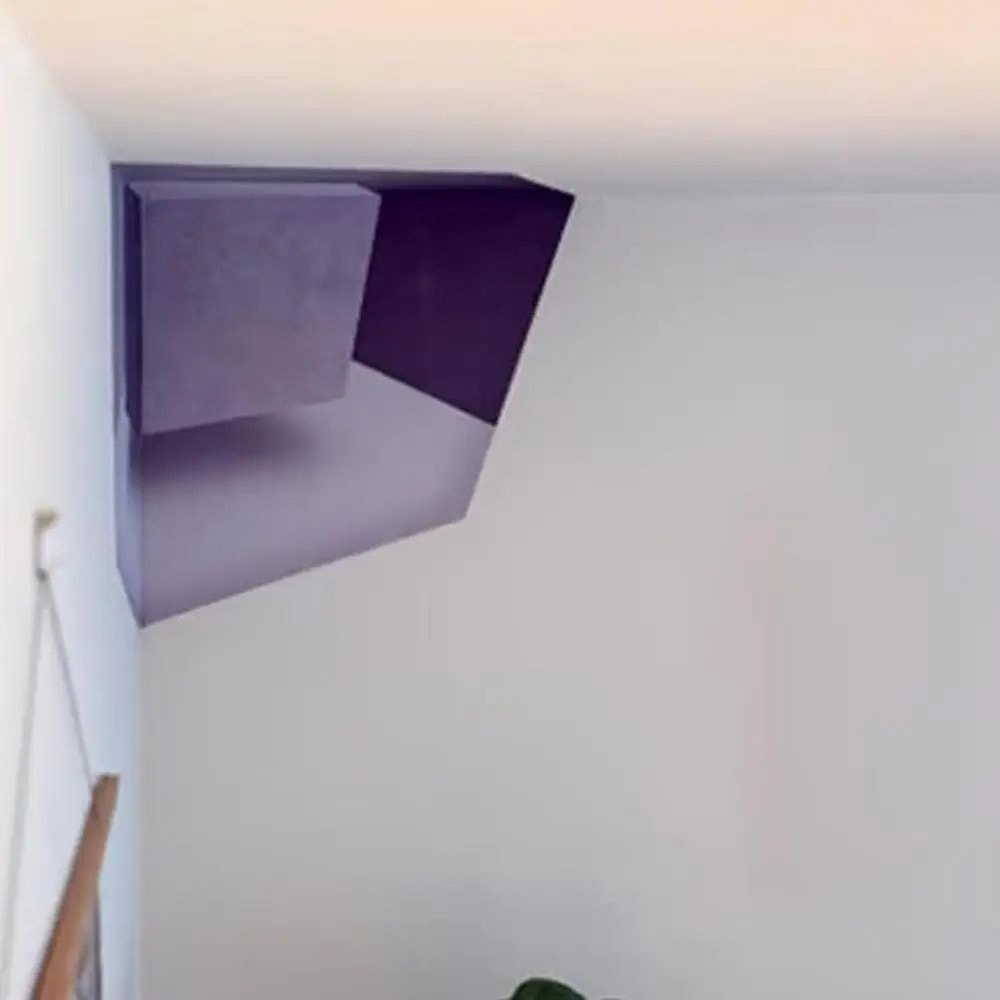 Impossible Corner 3D Optical Illusion Corner Wall Decal Peel And Stick Wall Art 5