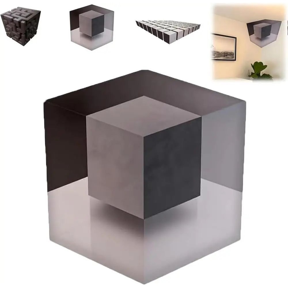 Impossible Corner 3D Optical Illusion Corner Wall Decal Peel And Stick Wall Art 7