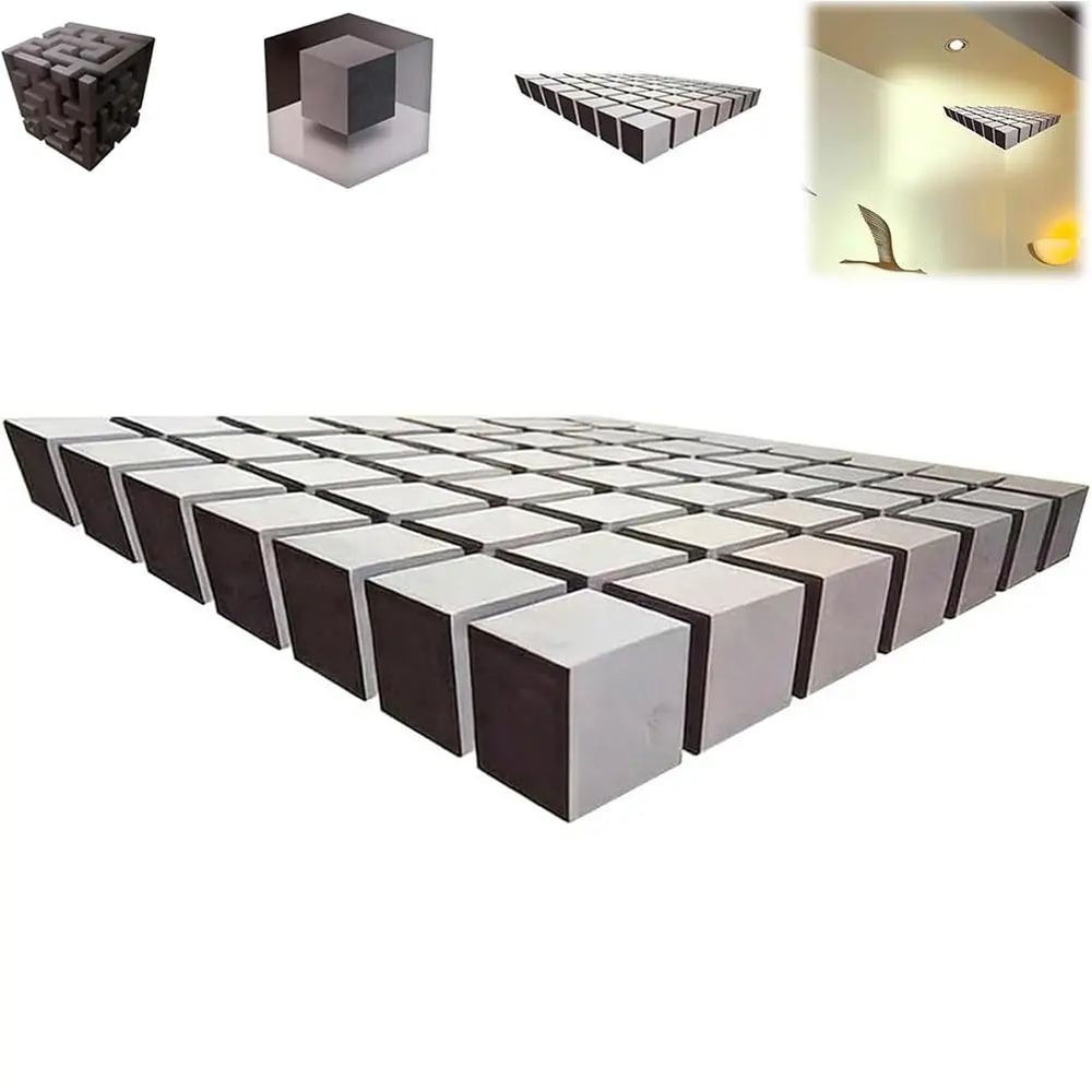 Impossible Corner 3D Optical Illusion Corner Wall Decal Peel And Stick Wall Art 8