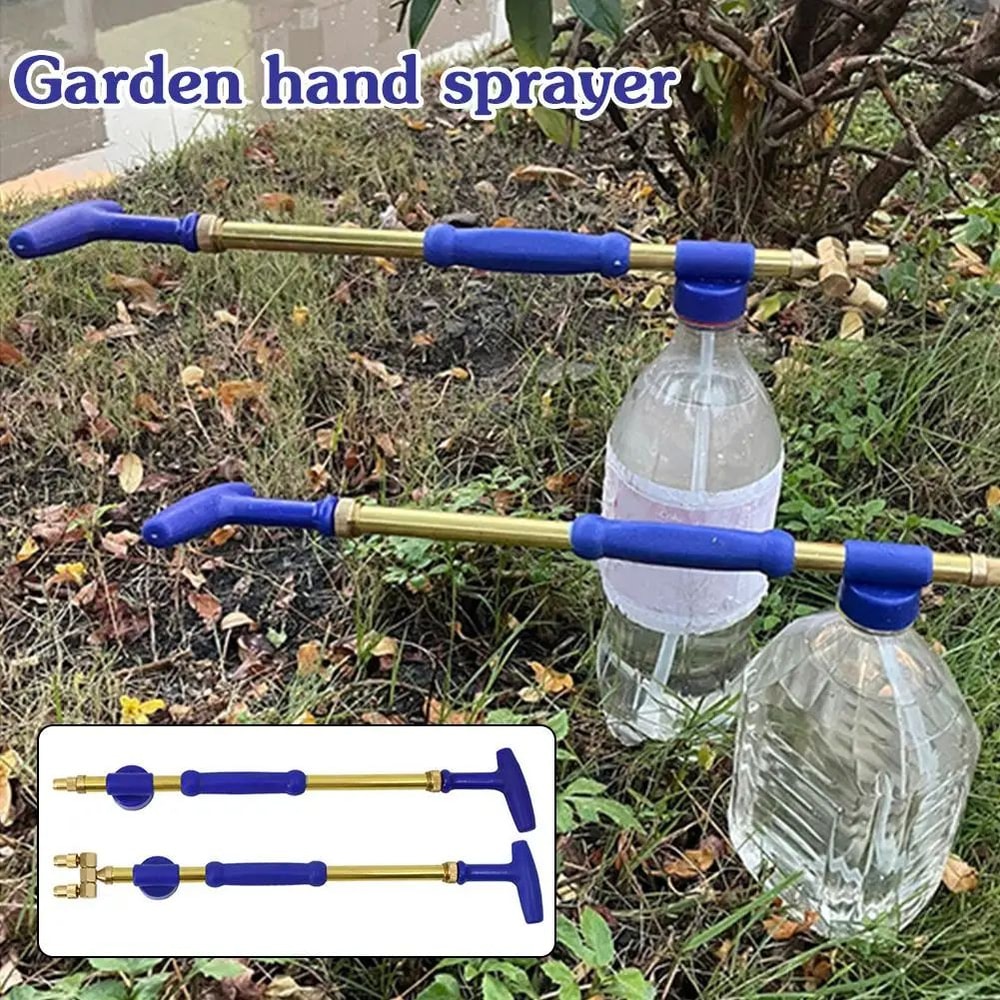 Manual Garden Sprayer Bottle Pump With DualHead Adjustable Nozzle 0