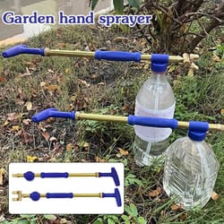 manual garden sprayer bottle pump with dual-head adjustable nozzle