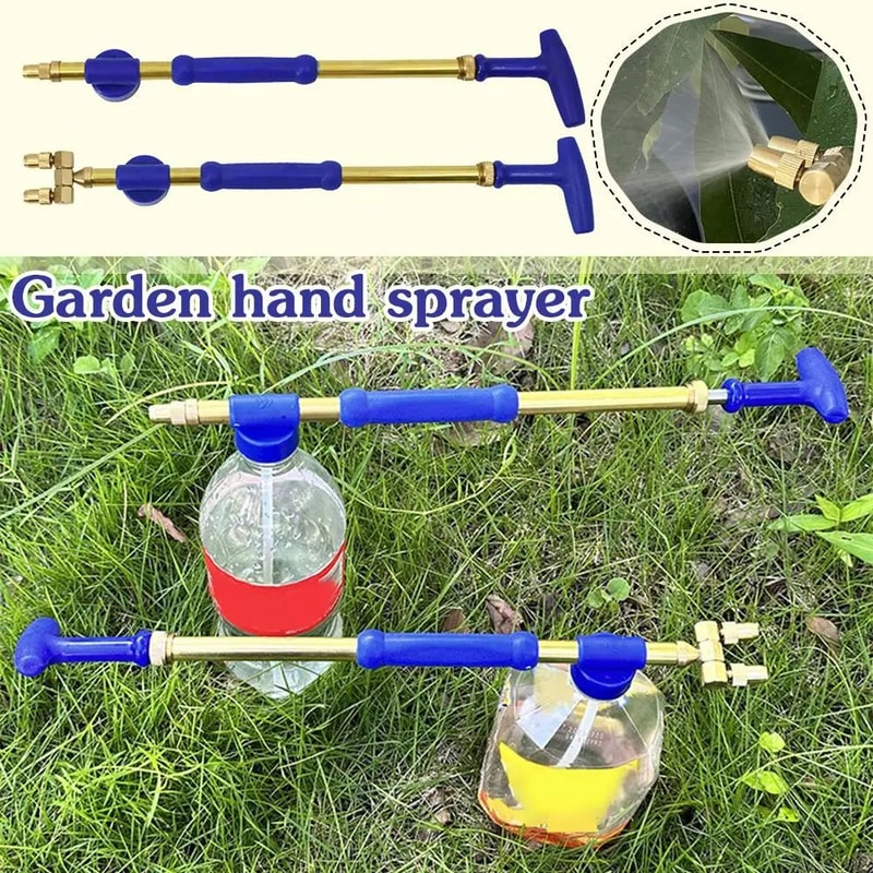 Manual Garden Sprayer Bottle Pump With DualHead Adjustable Nozzle 1