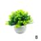 Mini Faux Bonsai Face Pot Desk Decor For Home Office Tabletop 10