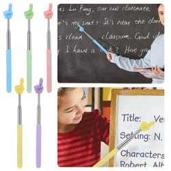 retractable teacher pointer telescopic finger stick - stainless steel whiteboard pointer for classroom & presentations