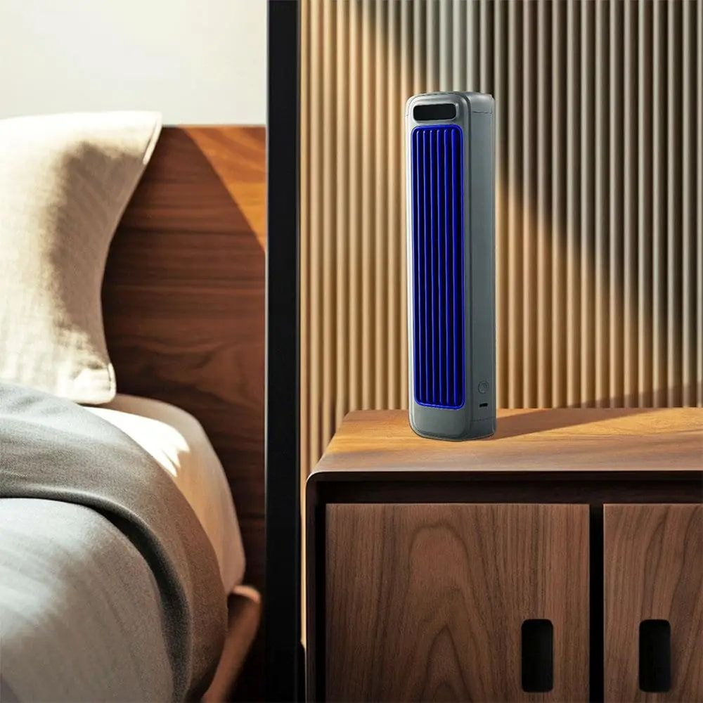 Wall Mounted Fan Portable Air Cooler Rechargeable Mini Air Conditioner For Kitchen Bathroom Car 5