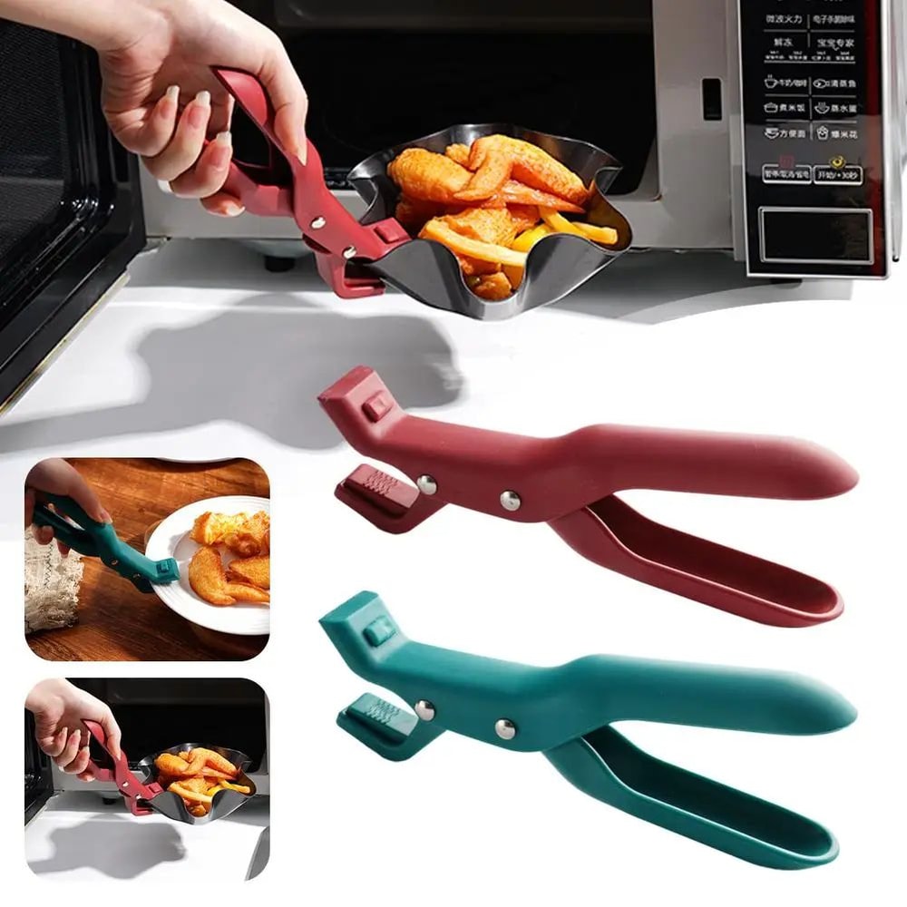 HeatResistant Microwave Bowl Holder Clip AntiScald Bowl Clip Plate Gripper For Hot Dishes 0
