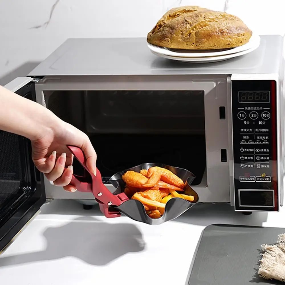 HeatResistant Microwave Bowl Holder Clip AntiScald Bowl Clip Plate Gripper For Hot Dishes 2