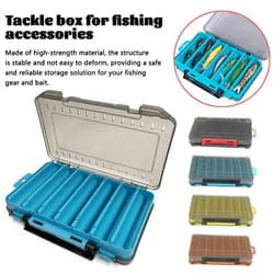 clear hard-shell fishing tackle box portable lure storage box and bait organizer case