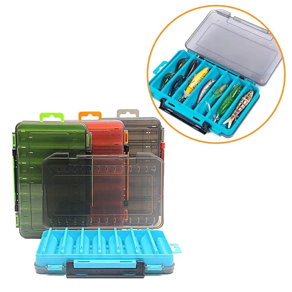 Clear HardShell Fishing Tackle Box Portable Lure Storage Box And Bait Organizer Case 1