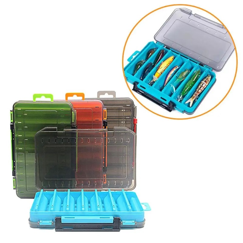 Clear HardShell Fishing Tackle Box Portable Lure Storage Box And Bait Organizer Case 1