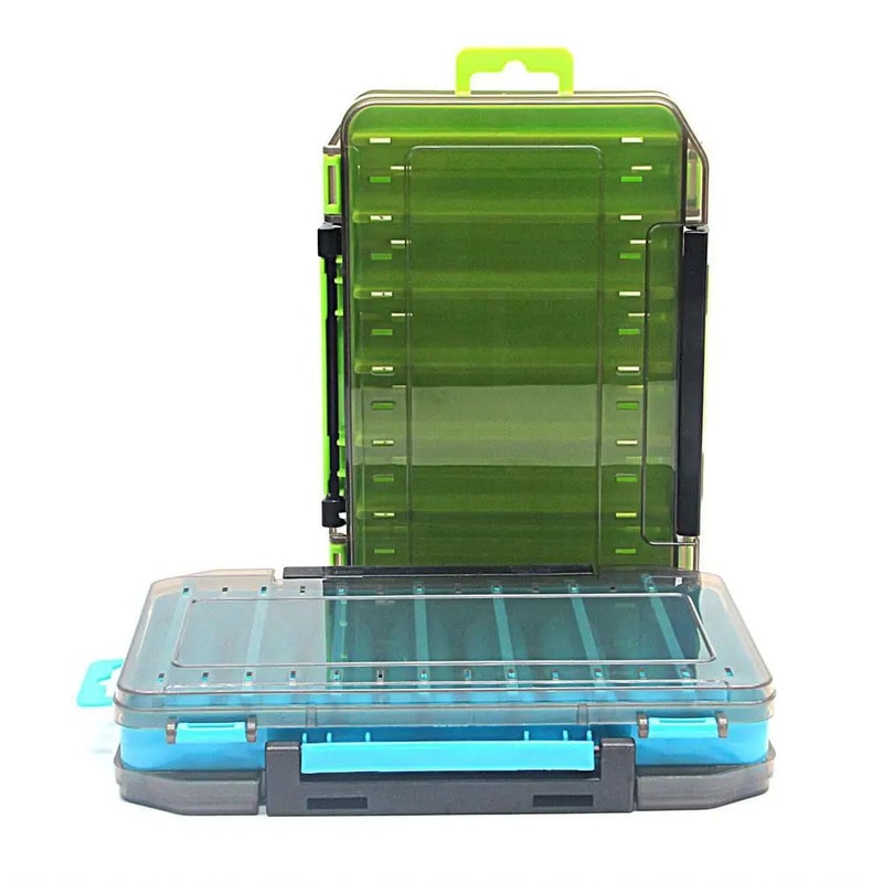 Clear HardShell Fishing Tackle Box Portable Lure Storage Box And Bait Organizer Case 4