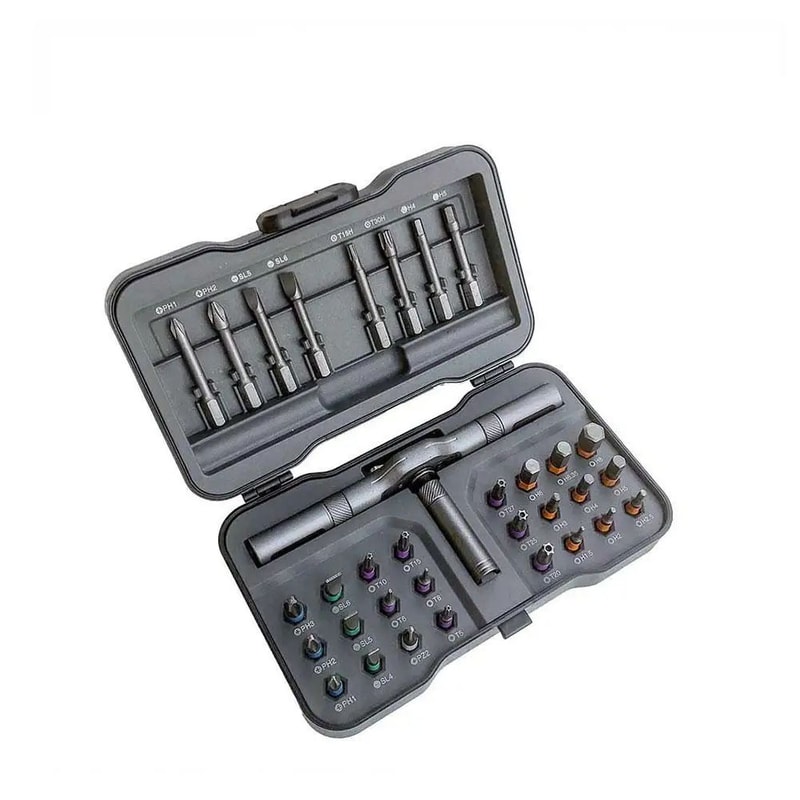 32in1 Ratcheting MultiBit Screwdriver Set With Magnetic Bits And S2 Steel 1