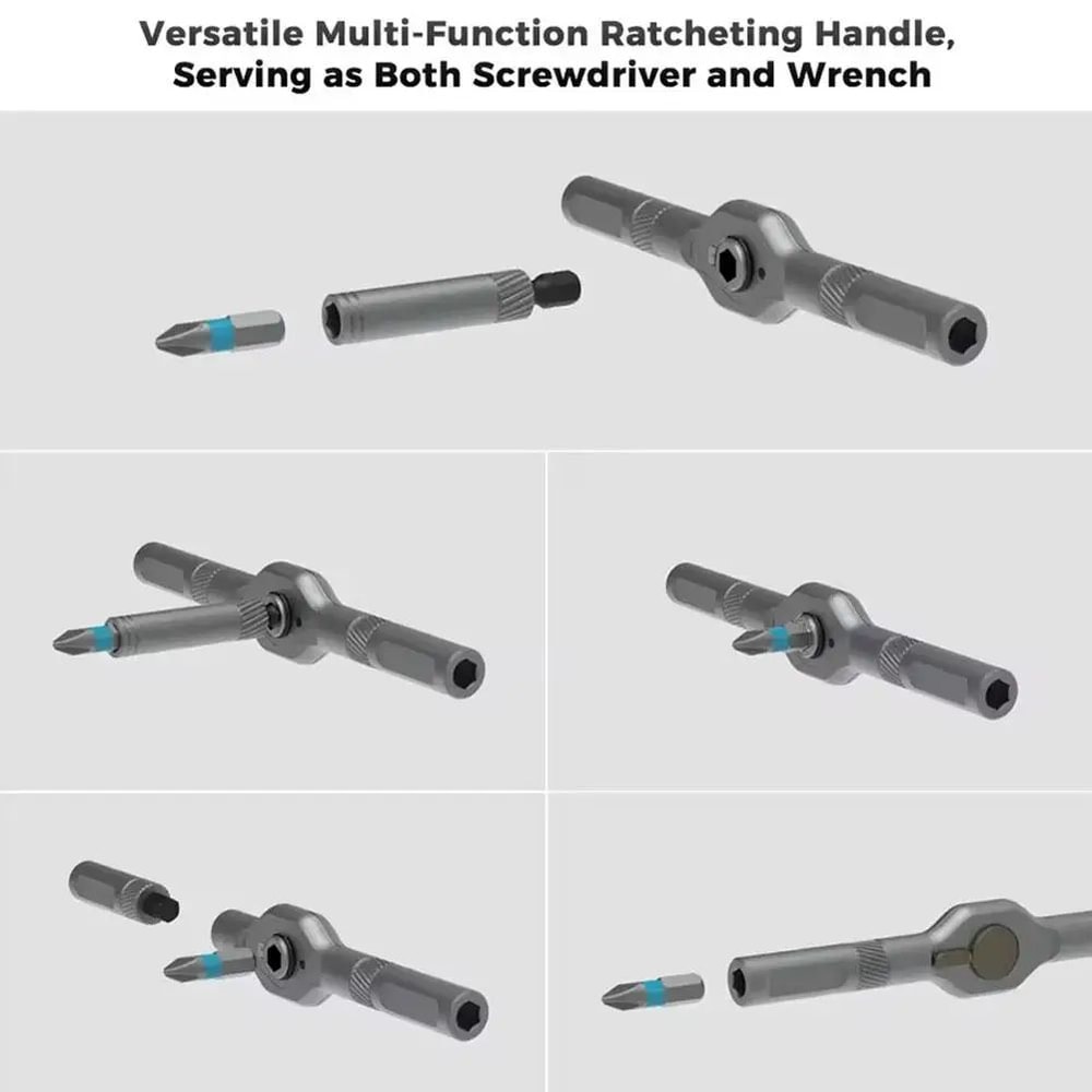 32in1 Ratcheting MultiBit Screwdriver Set With Magnetic Bits And S2 Steel 4