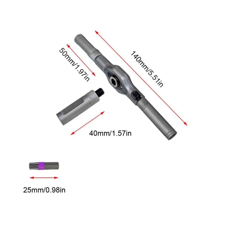 32in1 Ratcheting MultiBit Screwdriver Set With Magnetic Bits And S2 Steel 5