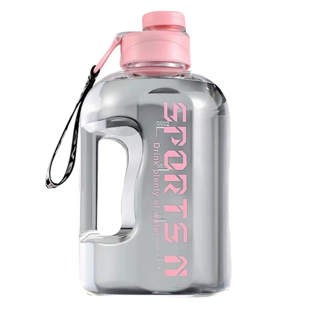 Hydration Tracker Large Capacity Sports Bottle With Time Markers Straw Lid 7