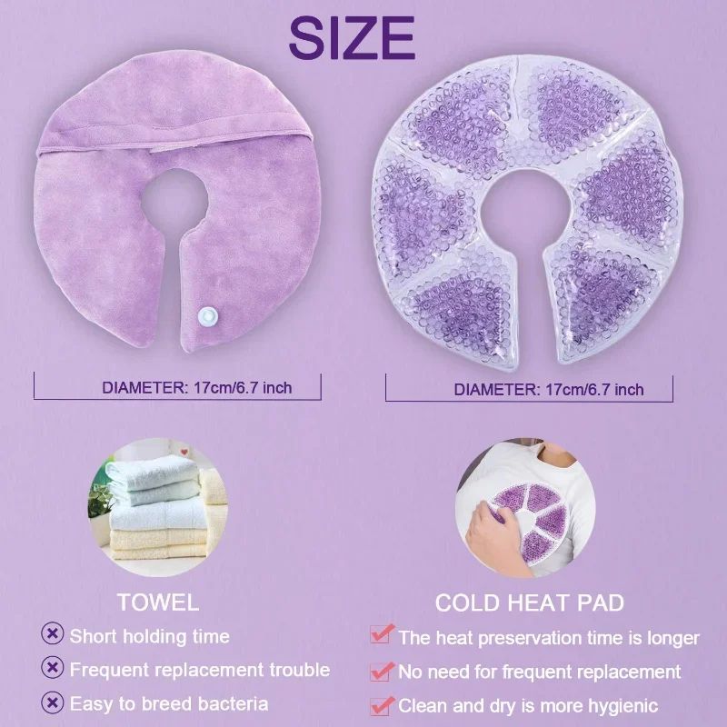 Hot Cold Breast Therapy Pads For Breastfeeding Reusable Breast Therapy Pads For Nursing Comfort A 3
