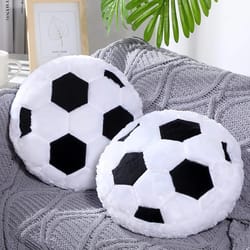 football plush pillow soft fan cushion for couch & bed – cozy football throw pillow for kids, teens & sports lovers
