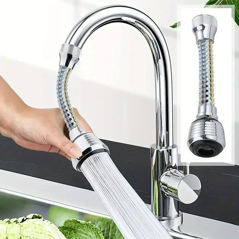 360 Rotating Kitchen Faucet Sprayer Attachment AntiSplash Faucet Extender With Universal Tap Nozzle 1