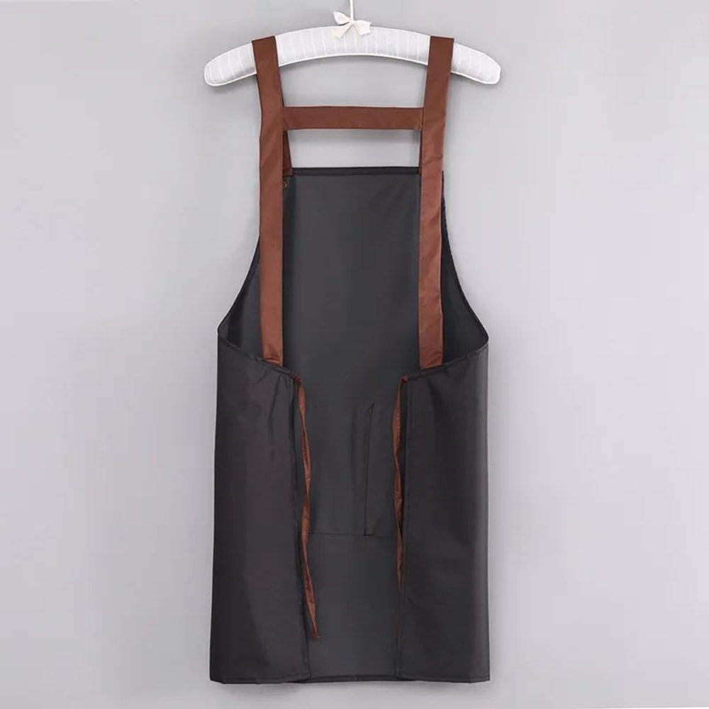 Waterproof Canvas Cooking Apron For Men Women OilResistant Kitchen Apron With Adjustable Neck Stra 5