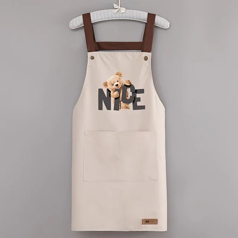 Waterproof Canvas Cooking Apron For Men Women OilResistant Kitchen Apron With Adjustable Neck Stra 7