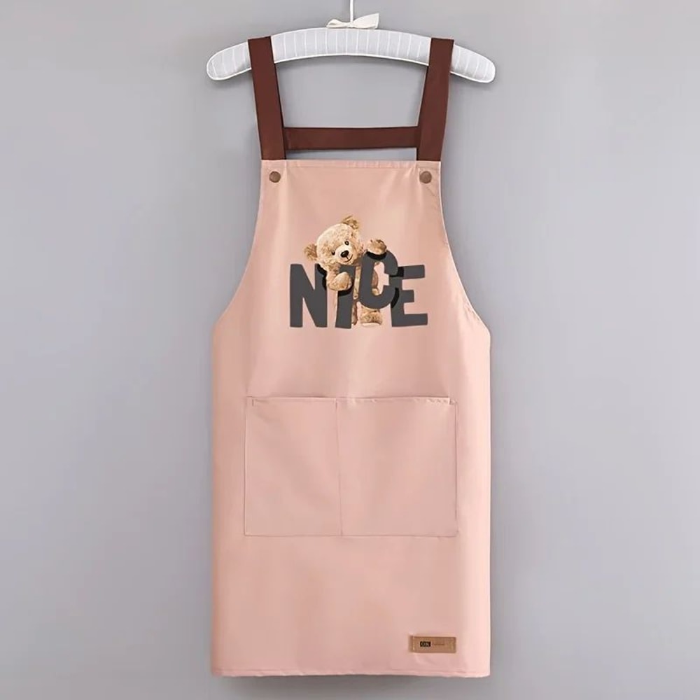 Waterproof Canvas Cooking Apron For Men Women OilResistant Kitchen Apron With Adjustable Neck Stra 8