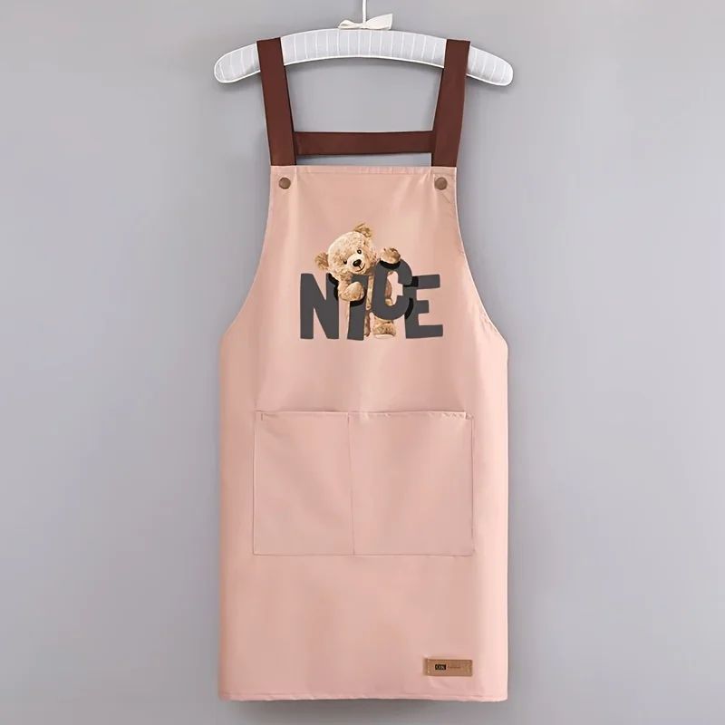 Waterproof Canvas Cooking Apron For Men Women OilResistant Kitchen Apron With Adjustable Neck Stra 8
