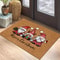 Christmas Gnome Doormat 2Piece Set Holiday Welcome Mat With Soft Absorbent NonSlip Backing 1