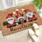 Christmas Gnome Doormat 2Piece Set Holiday Welcome Mat With Soft Absorbent NonSlip Backing 5
