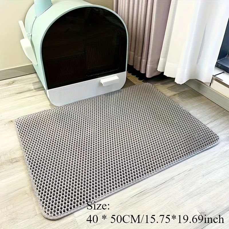 Extra Large Double Layer Cat Litter Mat Waterproof Litter Trapping Litter Box Mat 7