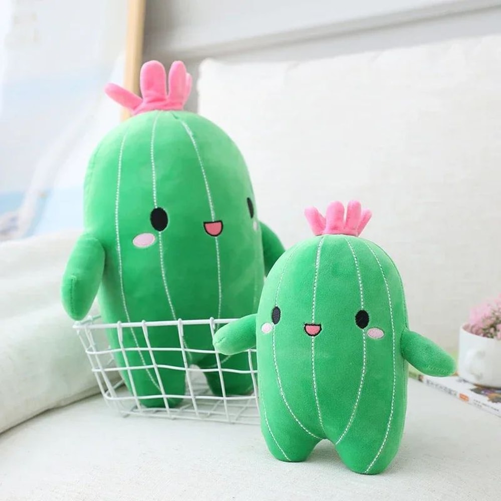 Kawaii Cactus Plush Pillow Soft Stuffed Plant Pillow For Cozy Home Decor 3